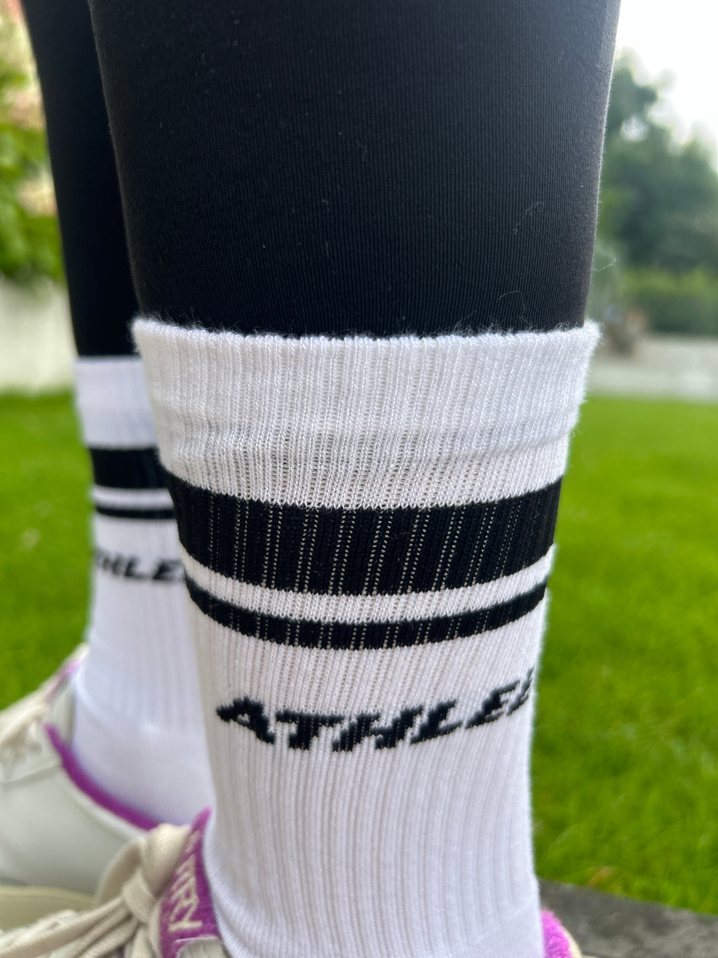 2 Paar - CLASSIC STRIPES - Crew Socks aus Bambus
