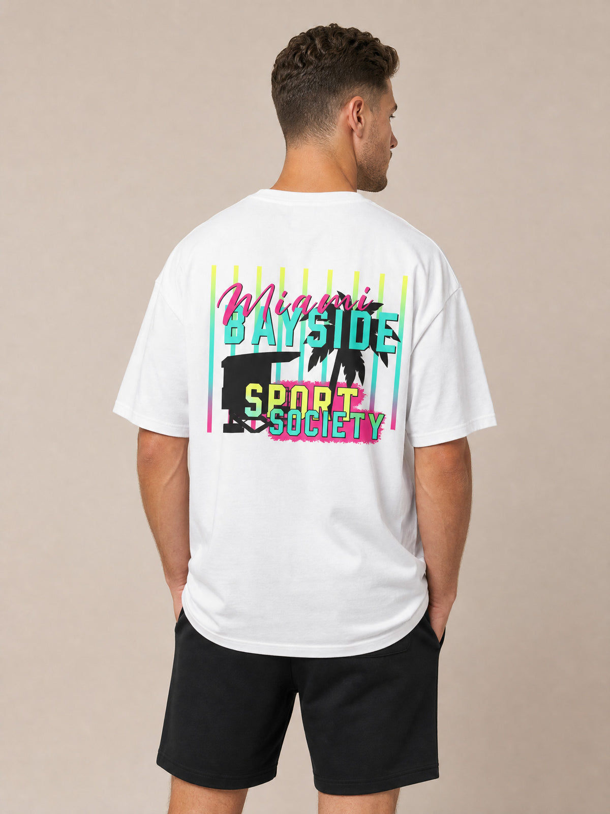 MIAMI BAYSIDE - HEAVY OVERSIZED FIT T-SHIRT AUS BIO-BAUMWOLLE